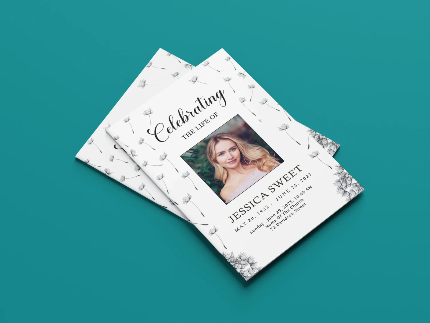 obituary,Memorable Funeral Brochures